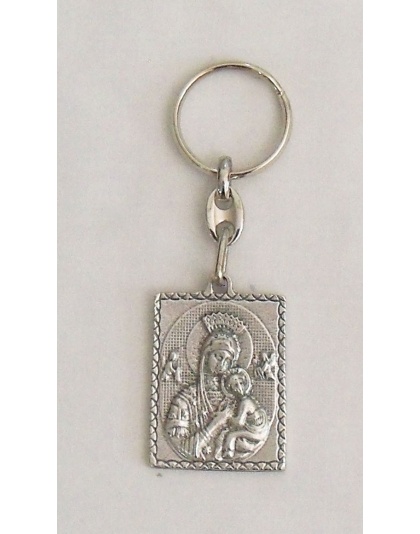 Madonna and child keychain byzantine style