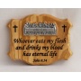 Last Supper wall plaque with bible verse